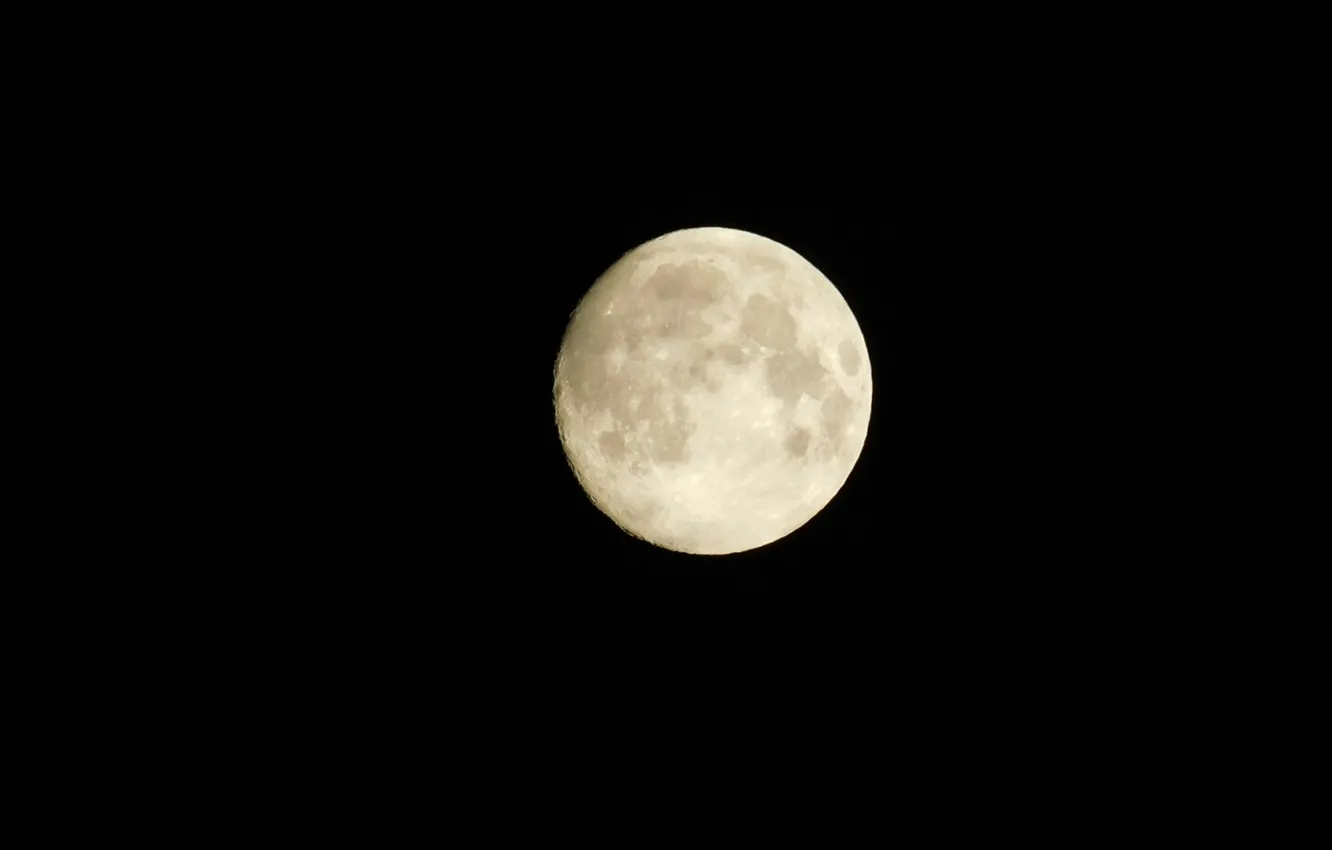 Фото обои космос, ночь, луна