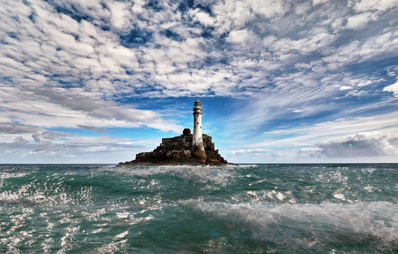 Фото обои Ireland, Munster, Fastnet Rock Lighthouse, Laghtneill