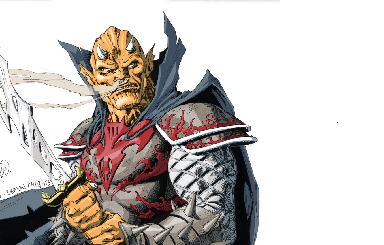 Фото обои демон, DC Comics, антигерой, Этриган, Etrigan, Джейсон Блад