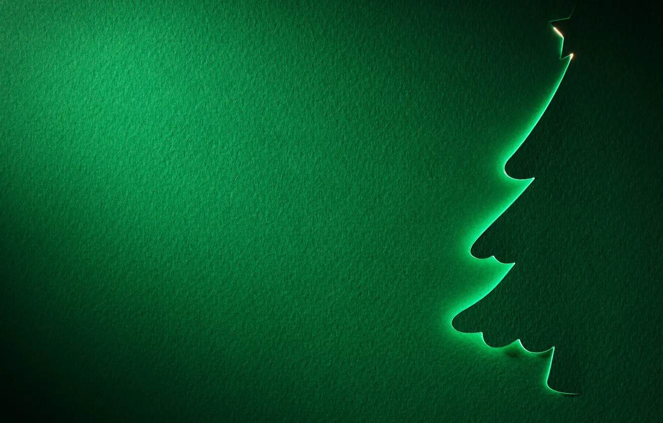 Фото обои звезда, елка, новый год, текстура, силуэт, зеленое