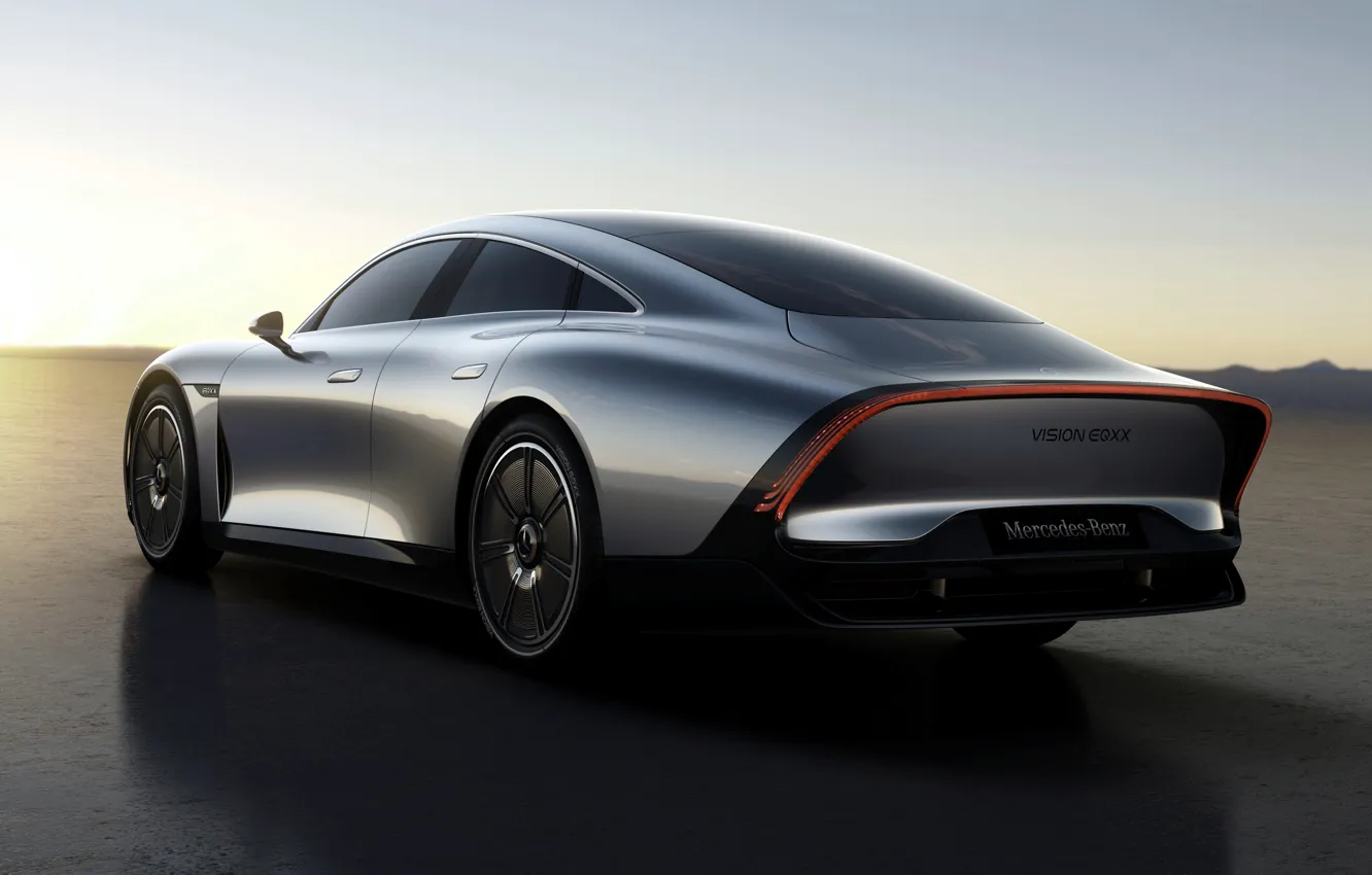 Фото обои купе, Mercedes-Benz, 2022, Vision EQXX Concept, хвост заднего свеса