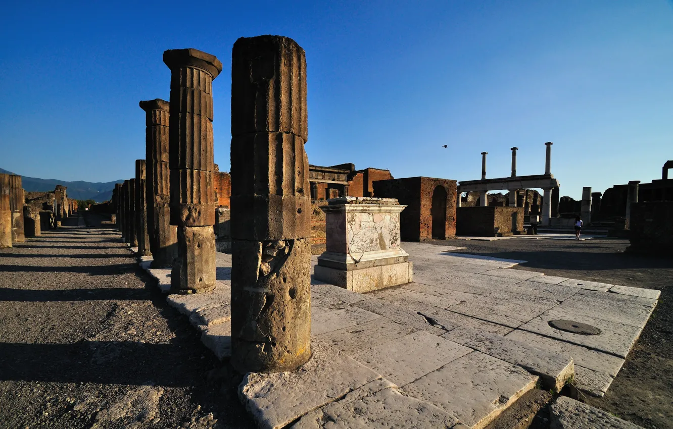 Фото обои Италия, руины, Помпеи