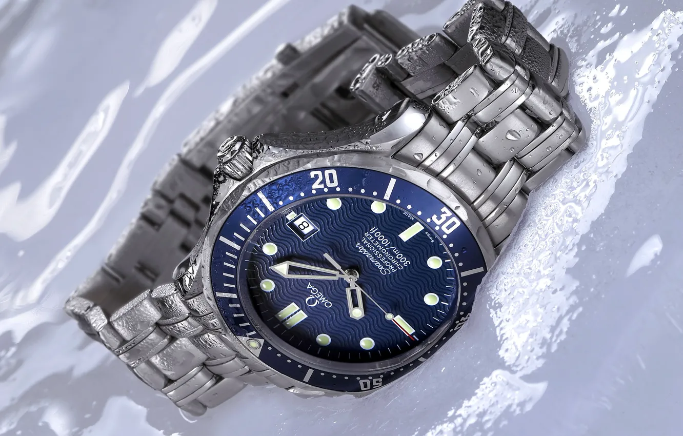 Фото обои часы, Omega, watch, Seamaster, James Bond