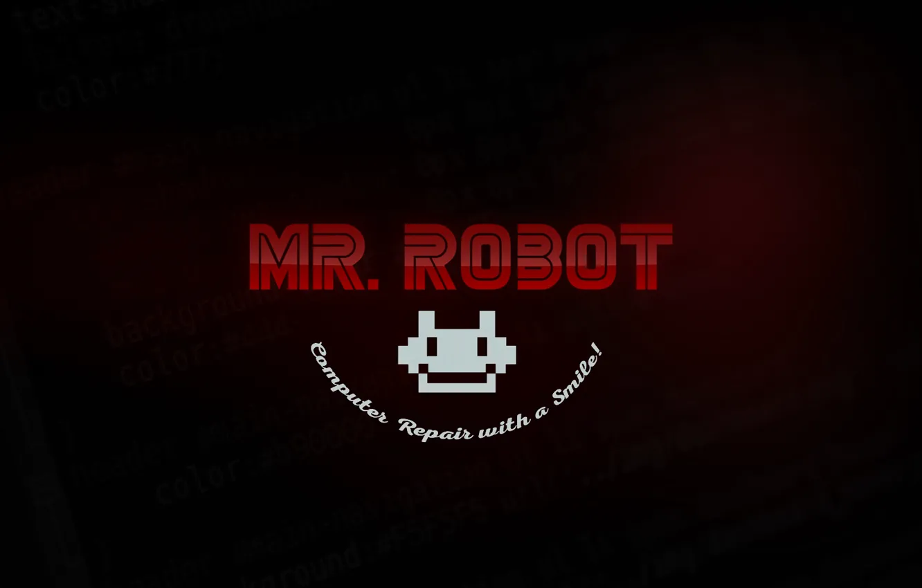 Фото обои logo, robot, series, code, mr.robot, fsociety
