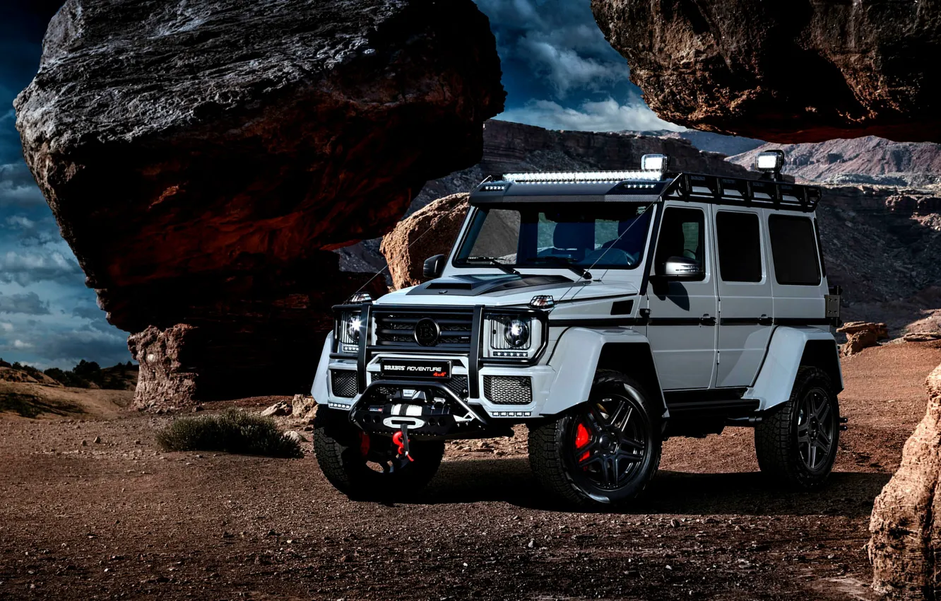 Фото обои Mercedes, Brabus, 4x4, G Class, whells, Restyling