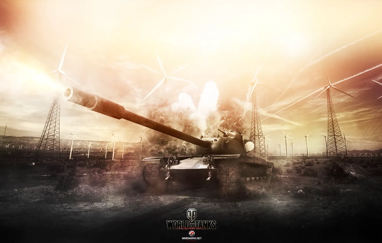 Фото обои Игры, World of Tanks, T110E5, FuriousGFX