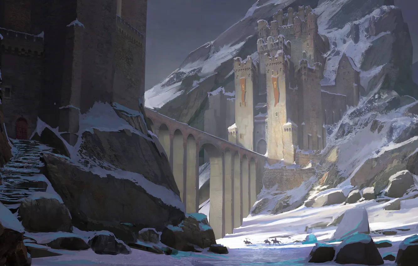 Фото обои Pawel Hordyniak, Frozen Fortress, замерзшая крепость