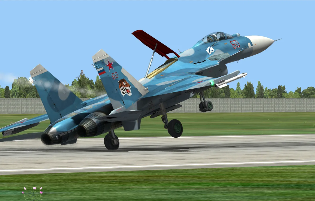 Фото обои Истребитель, Су-33, КБ Сухого