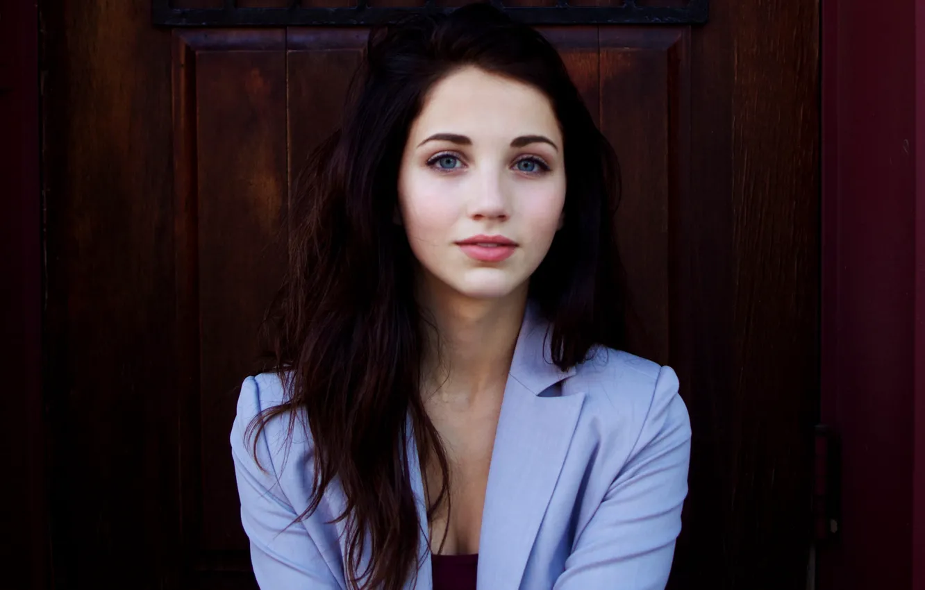 Фото обои глаза, девушка, брюнетка, emily rudd