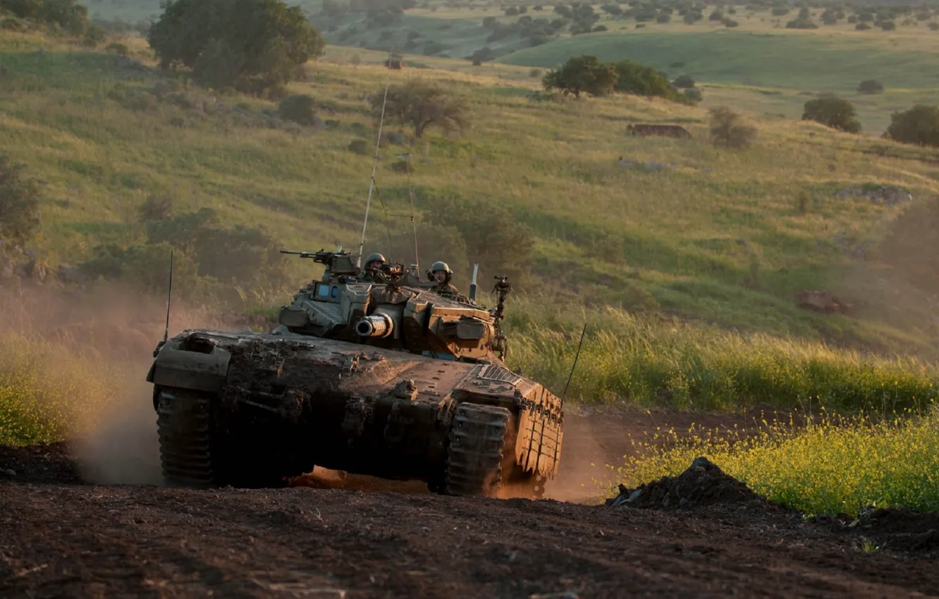 Фото обои танк, Израиль, Sabra Mk II