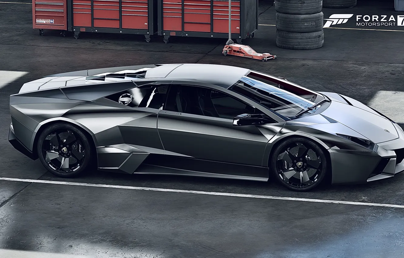 Фото обои HDR, Lamborghini, Reventon, Game, FM7, UHD, Forza Motorsport 7, Xbox One X