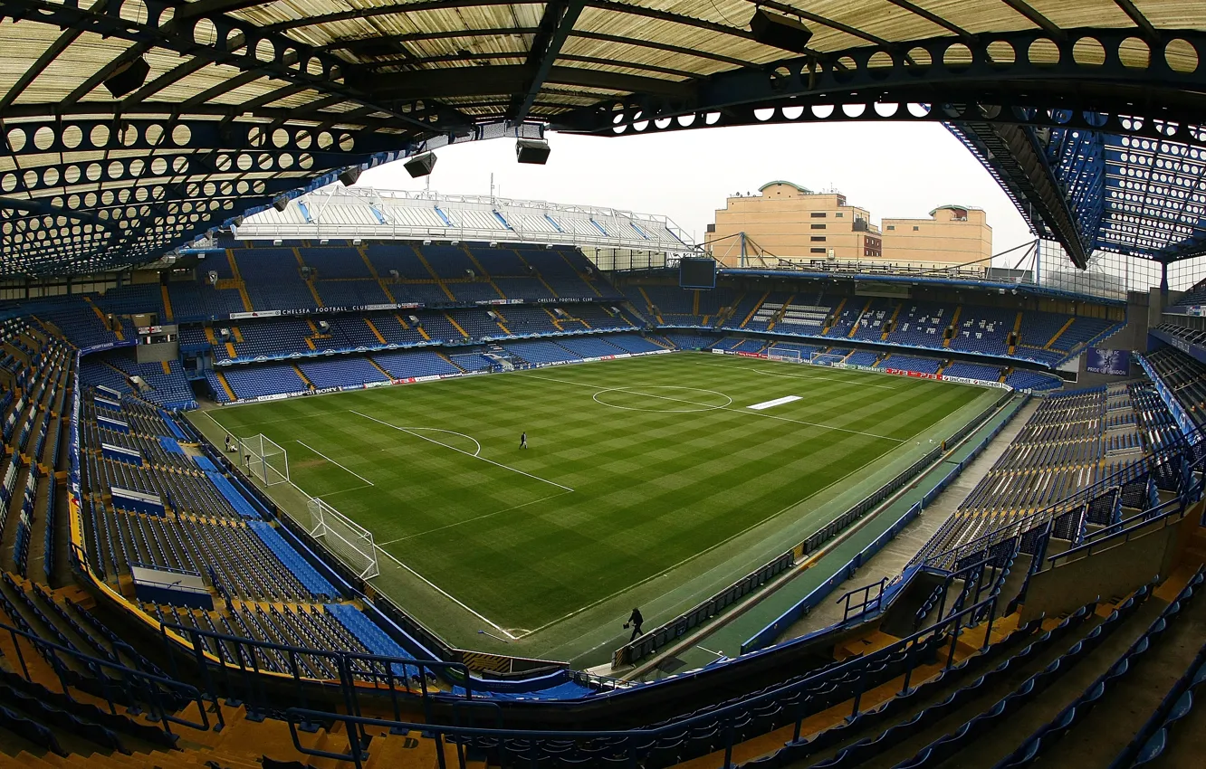 Фото обои Англия, Футбол, Football, Стадион, Stadium, Челси, Stamford Bridge, Стэмфорд Бридж
