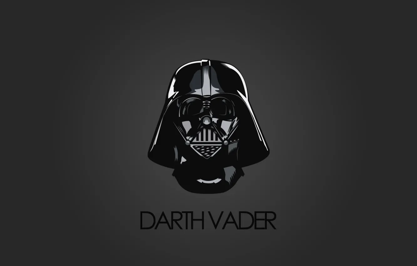 Фото обои star wars, darth vader, minimalism, dms