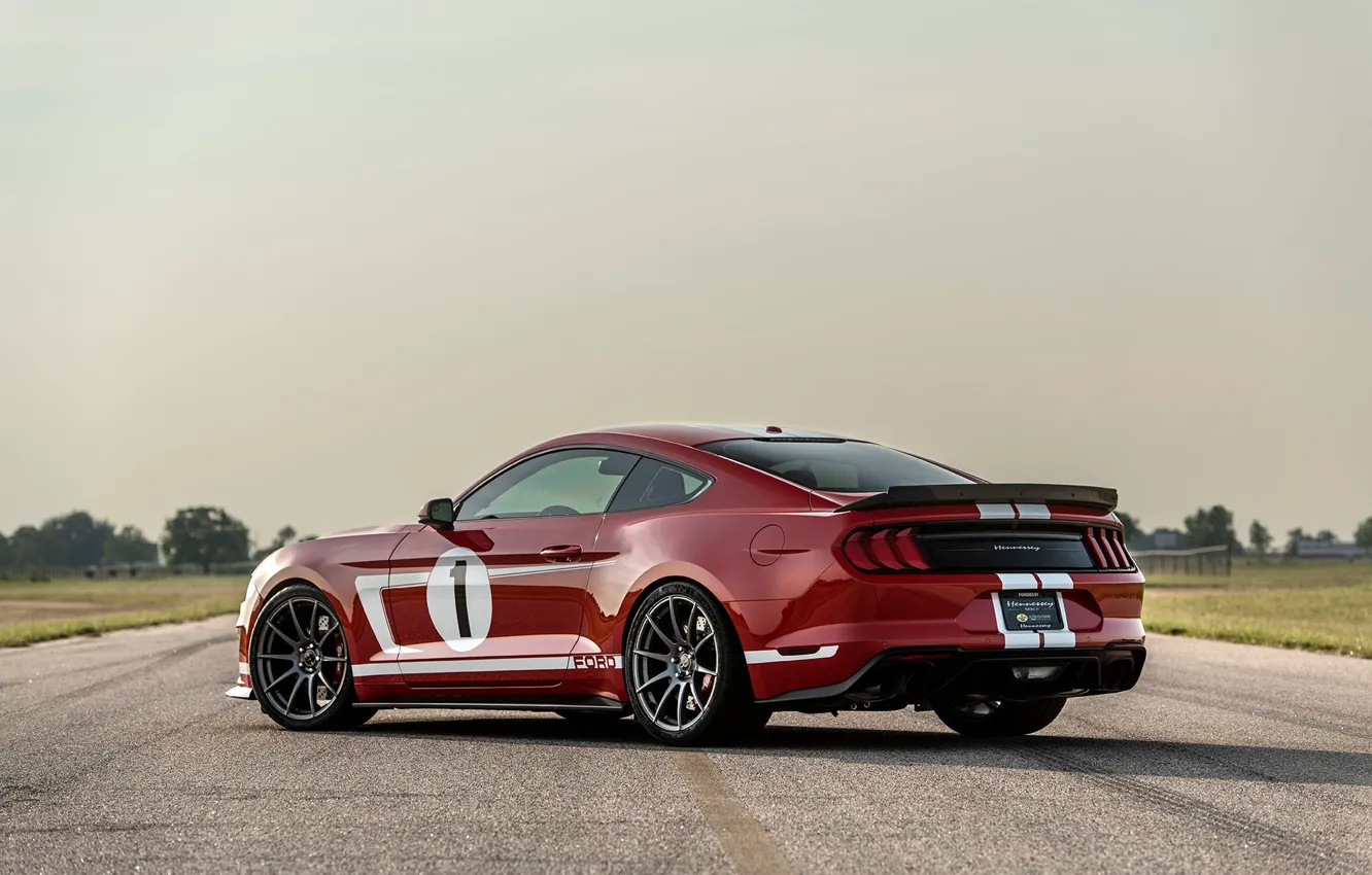 Фото обои Mustang, Ford, red, Hennessey, Hennessey Ford Mustang Heritage Edition