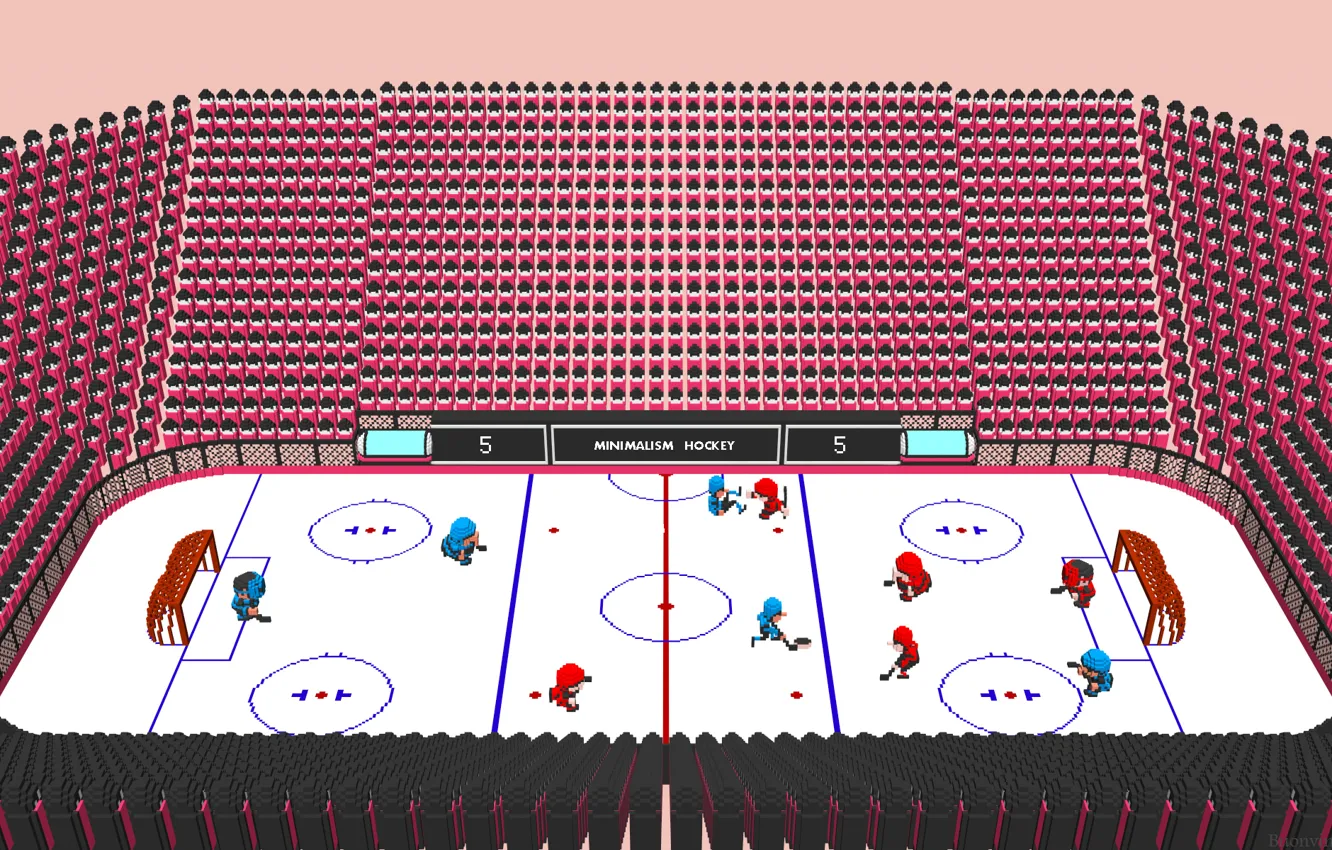 Фото обои коробка, черная, шайба, красных, момент, команды, NHL, минимализм.