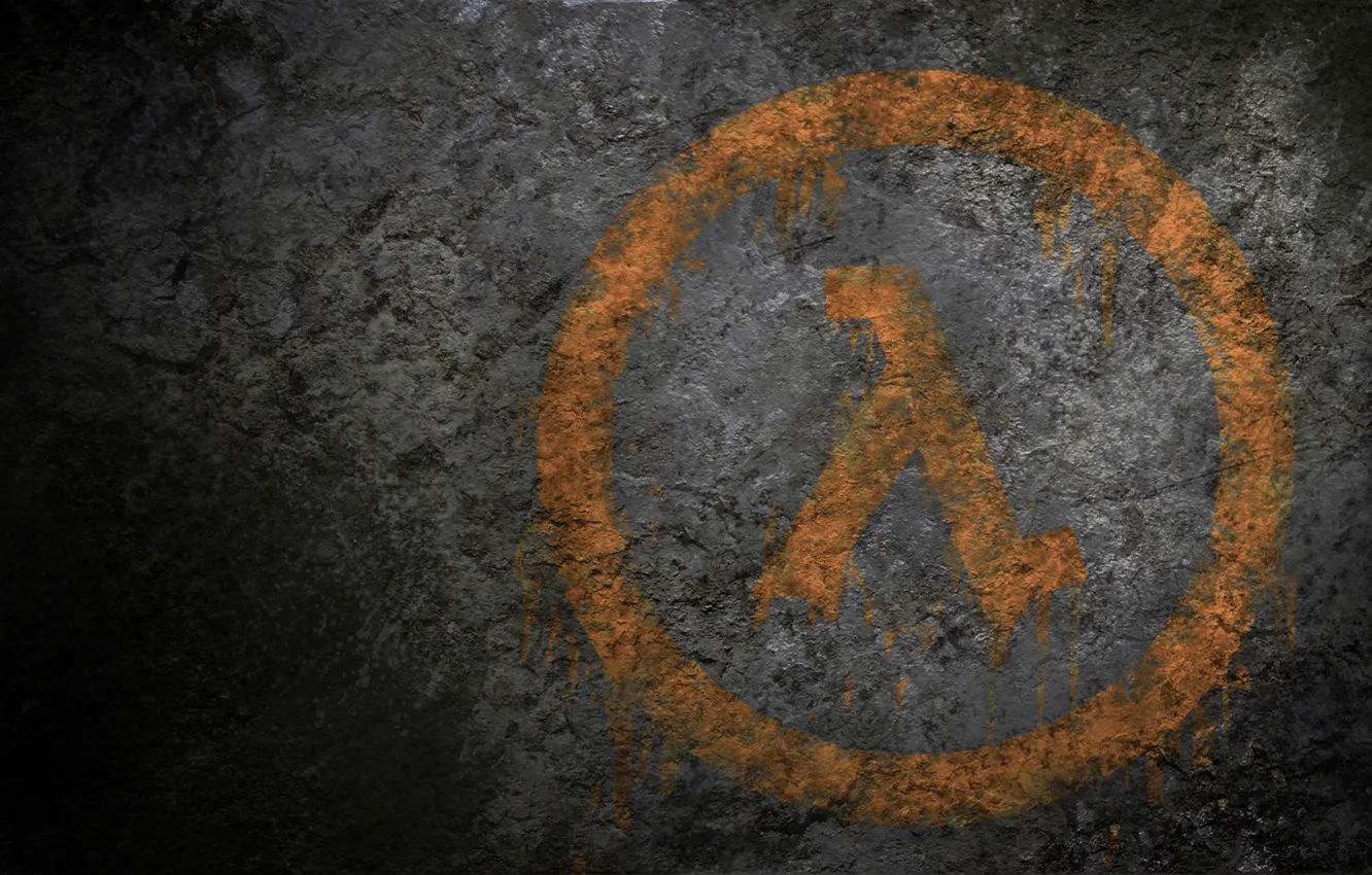 Фото обои логотип, графити, Half-Life, Logo, Game, Lambda, Халф-Лайф, Spray