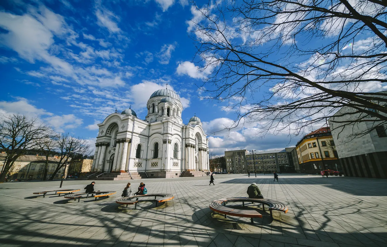 Фото обои Lietuva, Kaunas, Laisvės alėja