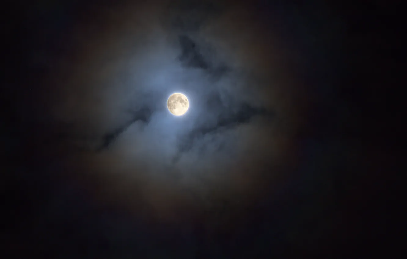 Фото обои небо, облака, ночь, природа, луна, Stan