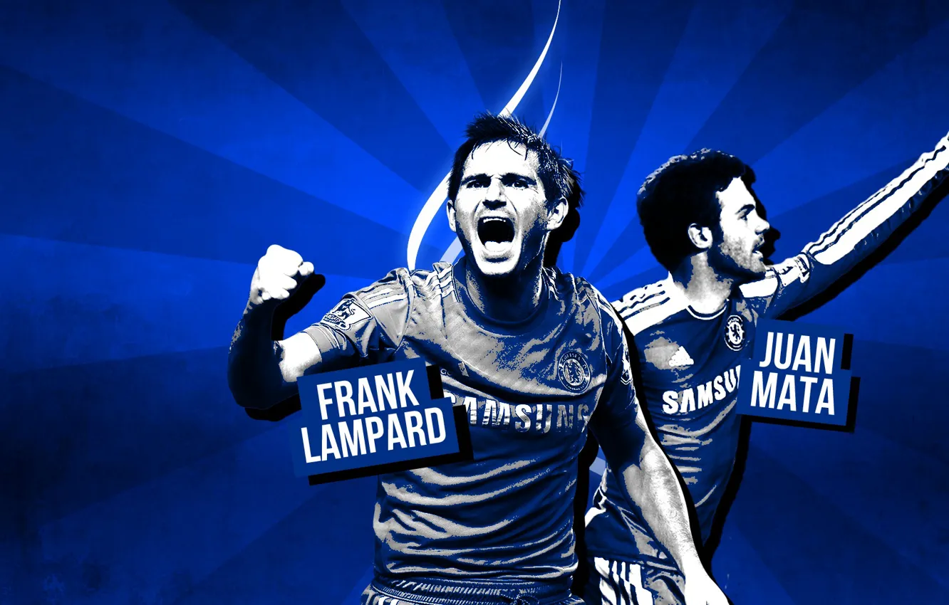 Фото обои Blues, Frank Lampard, ФК Челси, FC Chelsea, Juan Mata