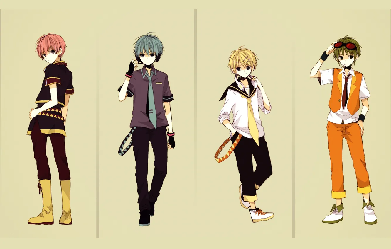 Фото обои аниме, арт, Vocaloid, Вокалоид, персонажи