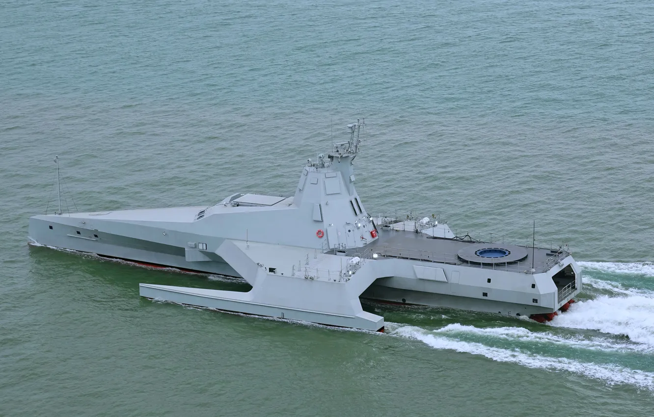 Фото обои Китай, катамаран, Jari, боевой беспилотный, USV-A