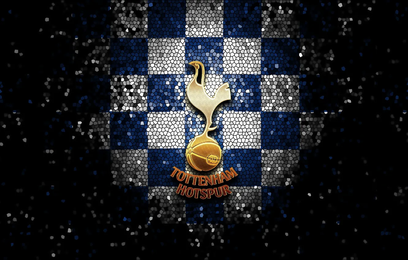 Фото обои wallpaper, sport, logo, football, glitter, Tottenham Hotspur, checkered