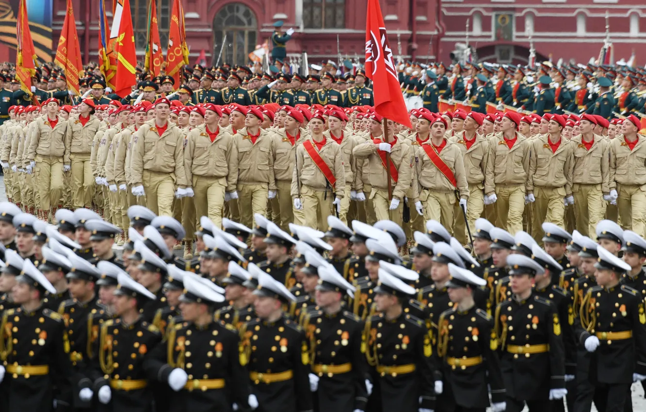 Фото обои праздник, парад, 9 мая, войска