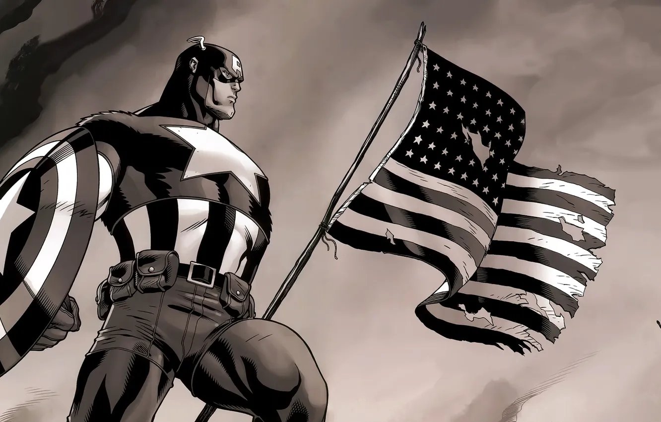 Фото обои marvel, комикс, comics, captain america, капитан америка, супер герой