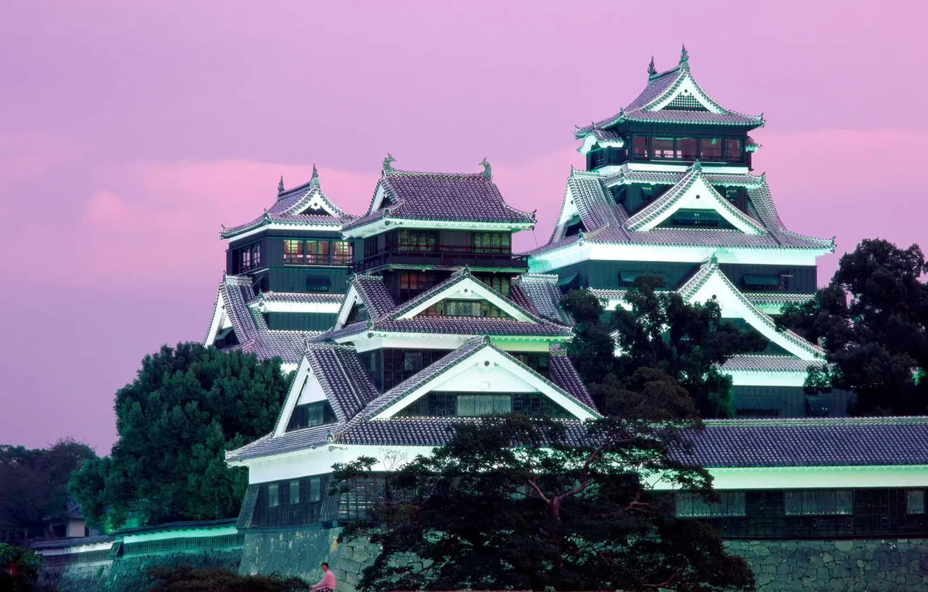 Фото обои Япония, Замок, Кумамото