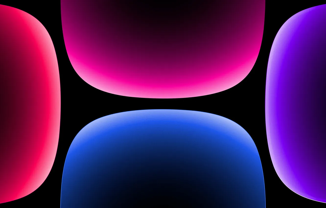Фото обои абстракция, градиент, colorful, черный фон, красочные, gradients, четыре цвета