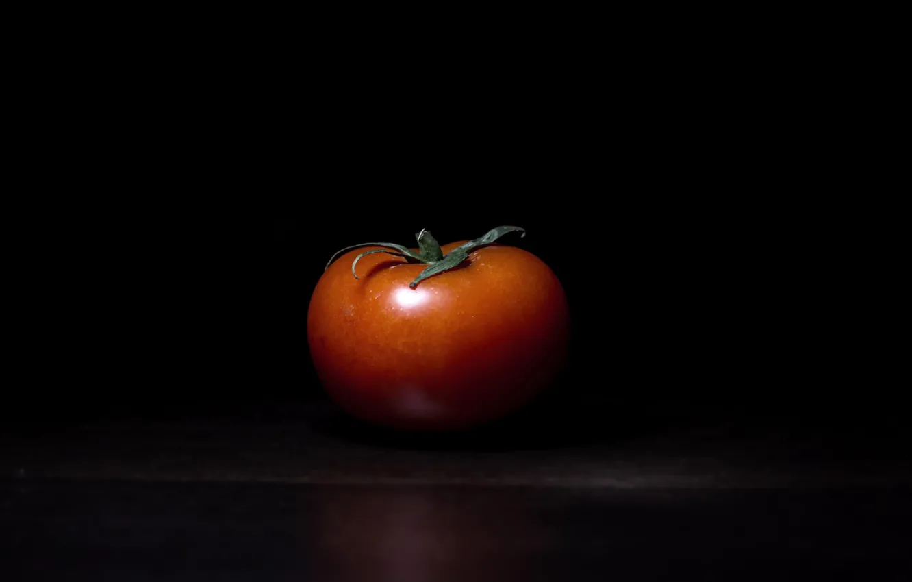 Фото обои фон, помидор, Lonely tomato