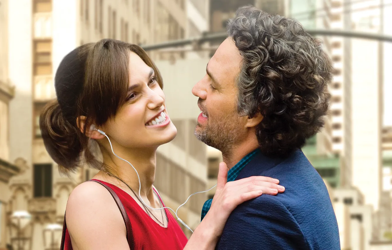 Фото обои Кира Найтли, Keira Knightley, постер, Марк Руффало, Mark Ruffalo, Begin again, Хоть раз в жизни