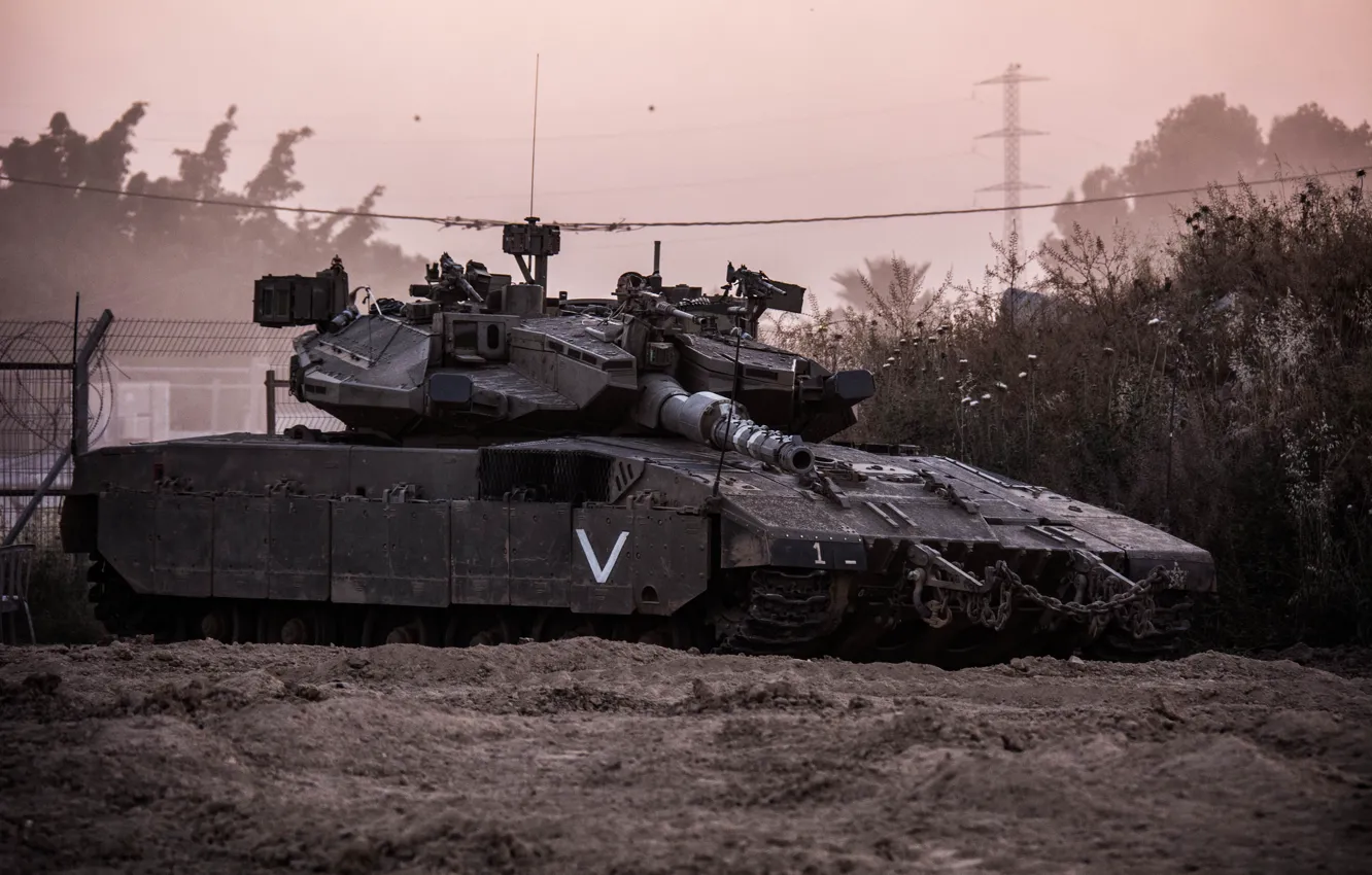 Фото обои танк, боевой, Меркава, Merkava