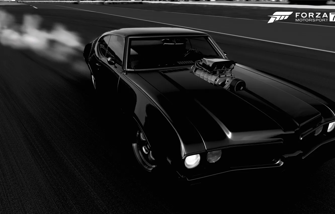 Фото обои HDR, Muscle, Drift, Car, Game, 442, Oldsmobile, Muscle Car