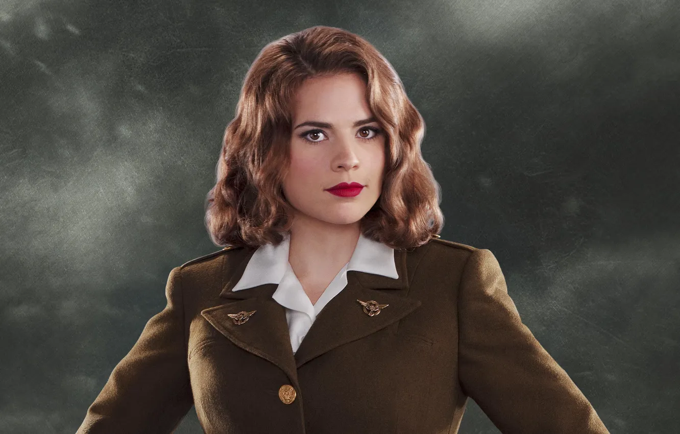 Фото обои Первый мститель, Хейли Этвелл, Hayley Atwell, Captain America: The First Avenger, Peggy Carter