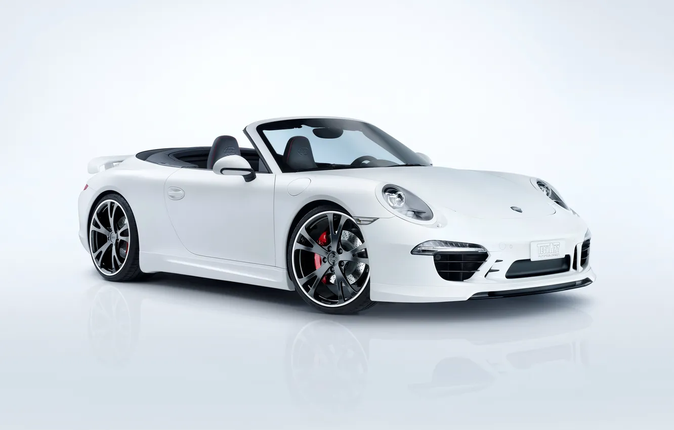 Фото обои фон, 911, Porsche, кабриолет, 2012, порше, каррера, TechArt