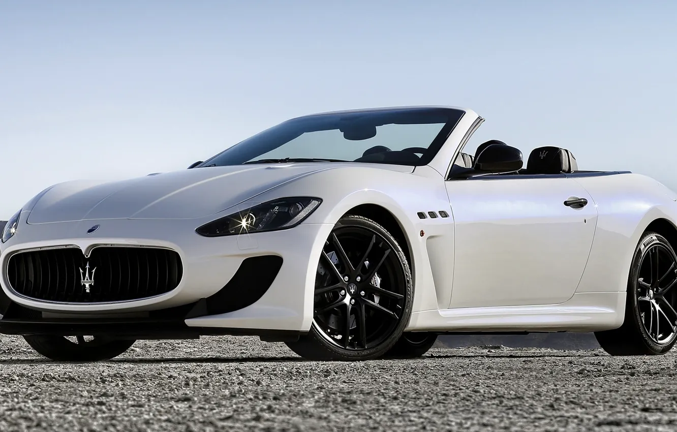 Фото обои Maserati, Машина, Белая, Desktop, Мазерати, Car, Автомобиль, Beautiful