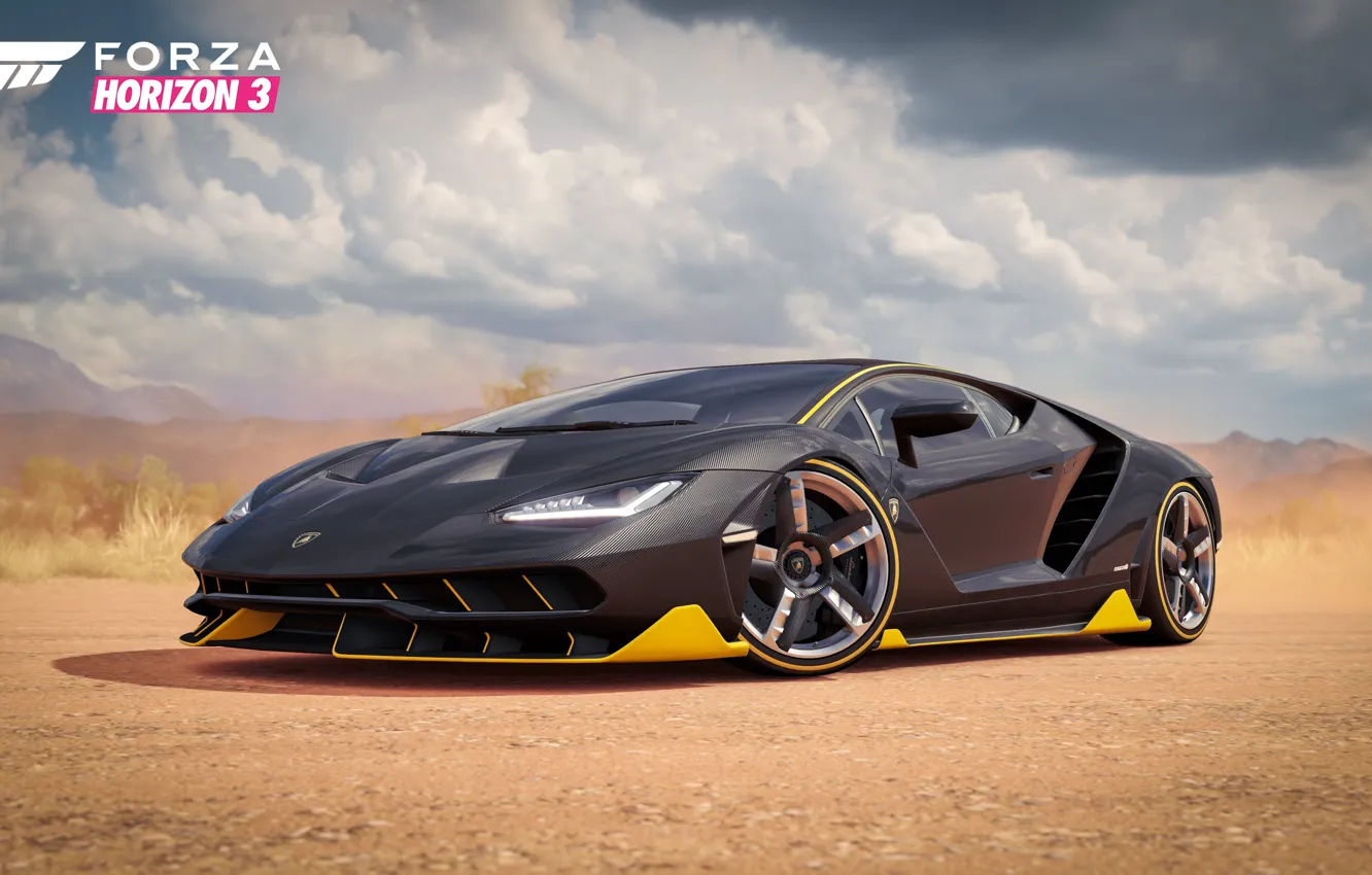 Фото обои Lamborghini, Game, Centenario, Forza Horizon 3