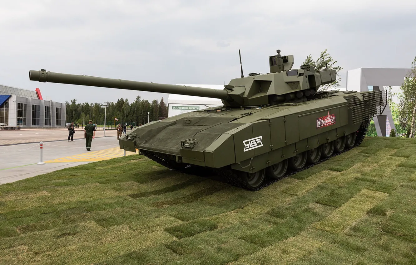 Фото обои танк, бронетехника, Т-14, новое поколение, армия России, Forum «ARMY 2018», выставка вооружений, на платформе Армата
