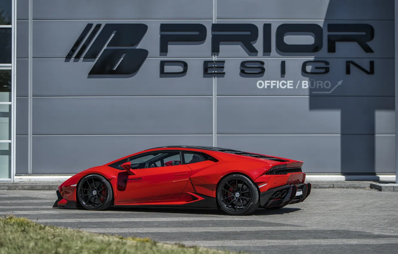 Фото обои Lamborghini, 2018, Widebody, Prior-Design, Huracan, PDLP610WB, Aerodynamik-Kit