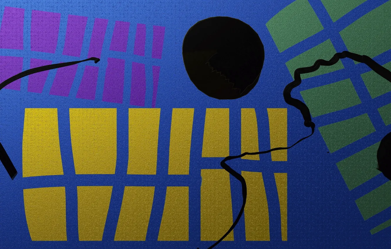 Фото обои абстракция, цвет, форма