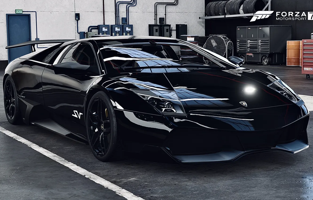 Фото обои HDR, Lamborghini, Murcielago, Game, FM7, UHD, LP 670-4, Forza Motorsport 7