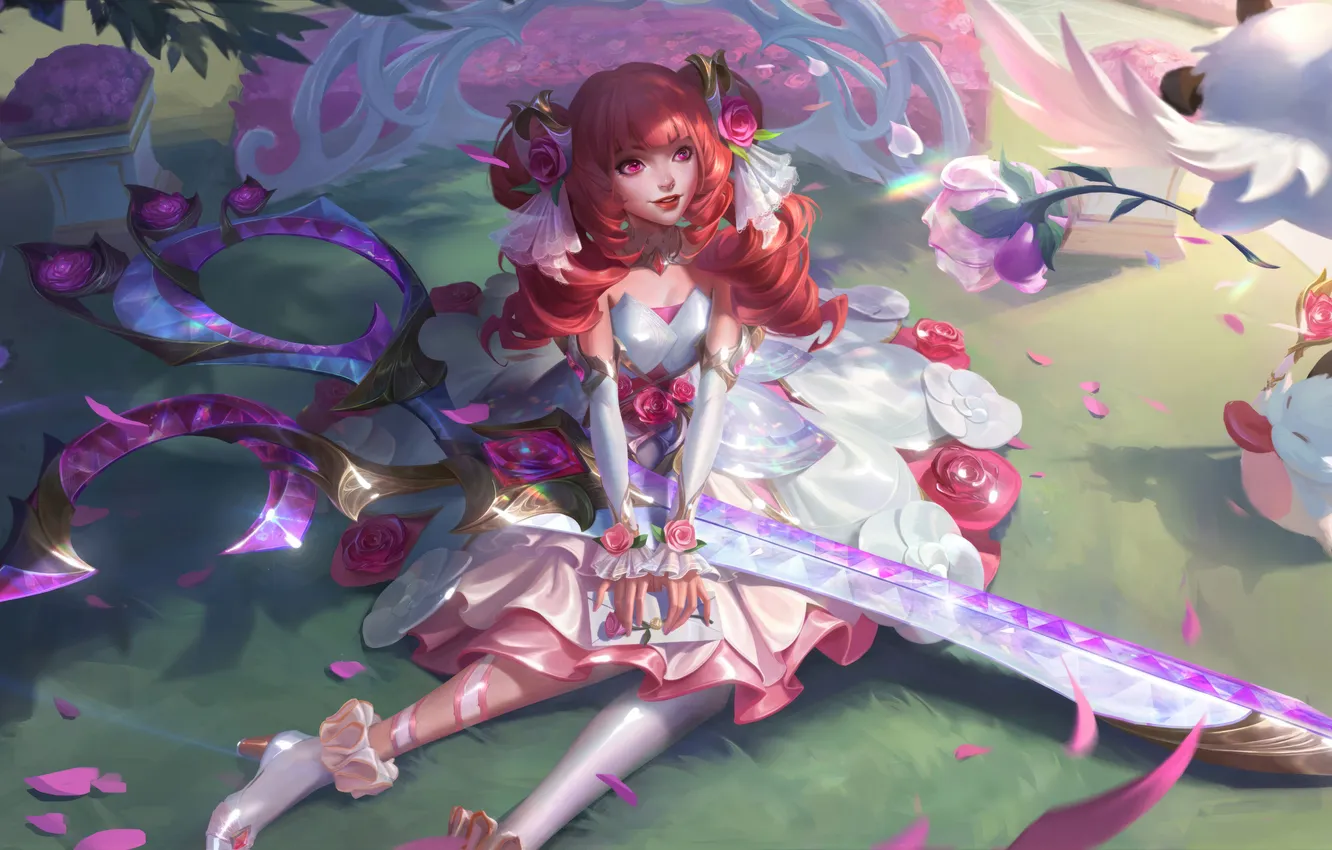Фото обои девушка, game, character, милашка, персонаж, League of Legends, LOL, Лига Легенд
