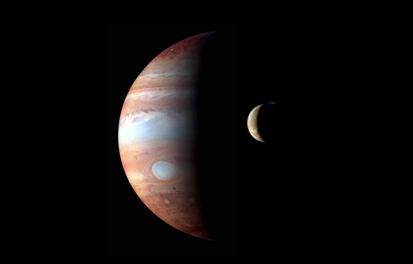 Фото обои планета, спутник, Юпитер, Ио