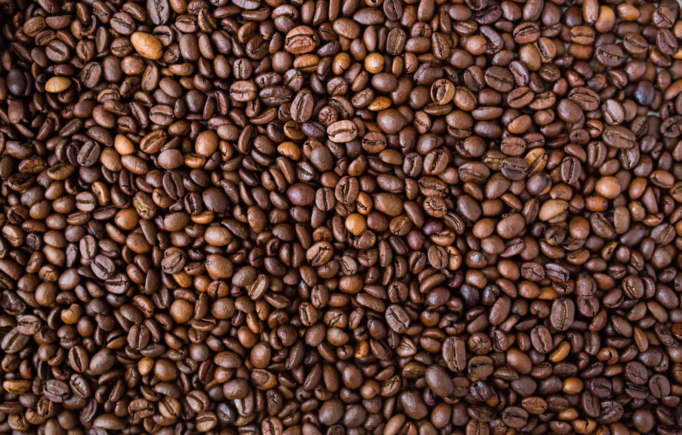 Фото обои Макро, Зерна, Кофе, Куча, Много, Кофейные зерна, Coffee, Крупный план