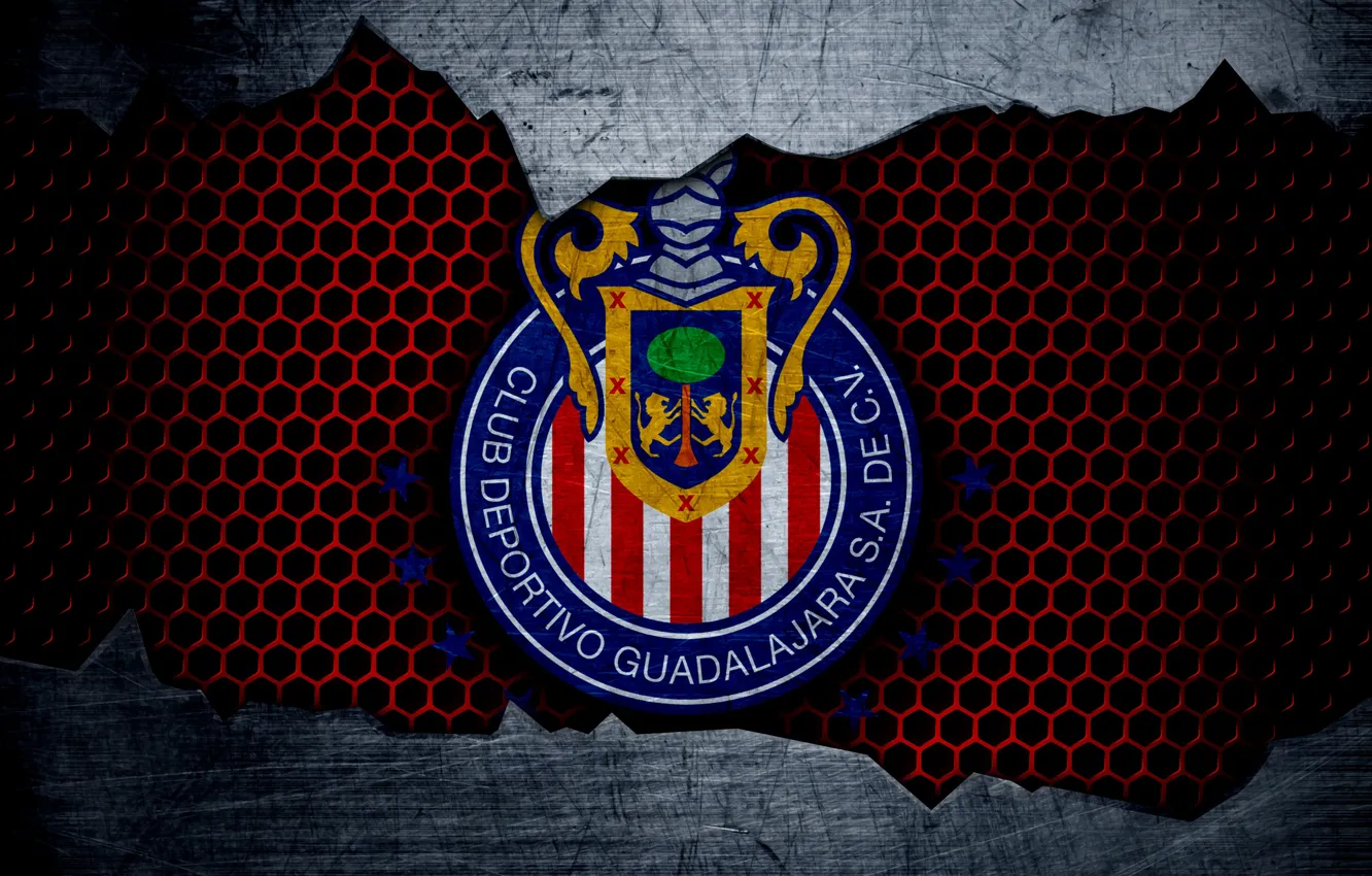 Фото обои wallpaper, sport, logo, football, Guadalajara Chivas