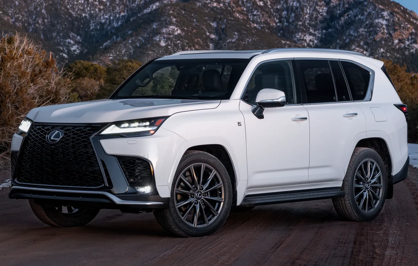 Фото обои внедорожник, F Sport, 2022, Lexus LX 600