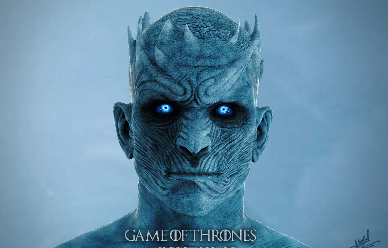 Фото обои взгляд, урод, чудовище, Game Of Thrones Night King