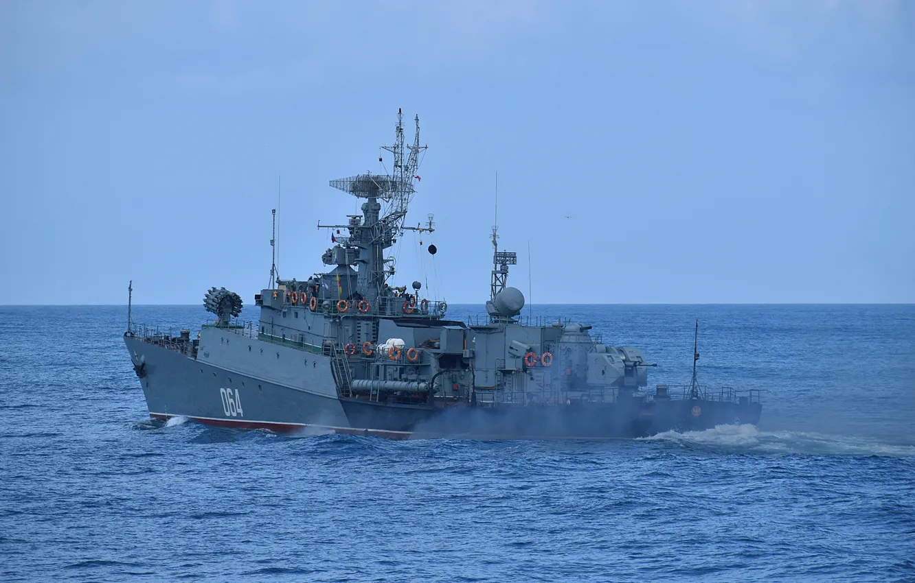 Фото обои черное море, вмф, муромец, мпк, проект 1124м