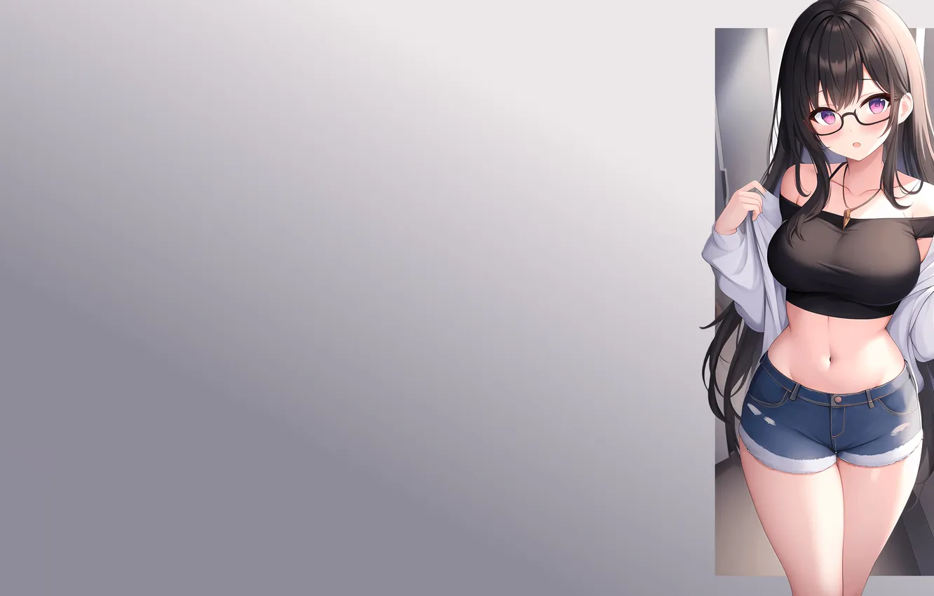 Фото обои kawaii, girl, hot, sexy, boobs, anime, pretty, breasts